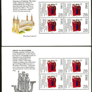 Irland – M  683 Den Helige Kilian, Miniark 4 olika **