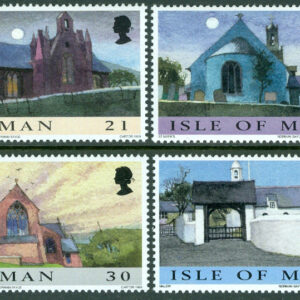 Isle of Man – M  831-834 Jul 1999 – Kyrkor, 4 kpl **
