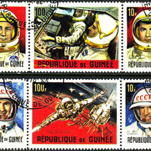 Guinea – M  302-303, 307-309, 313 Rymd – Austronauter & Kosmonauter, 6 olika