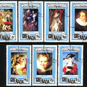 Grenada – M  896-902 Peter Paul Rubens 400 år – Konstnär, 7 kpl stpl