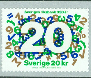 Riksbanken, 20 kr rullfrimärke