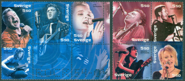 Sverige - F 2443-2450 Rock 54-04, 8 kpl **