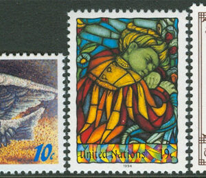 FN New York – M  668-670 Konst bla Duva, fin serie 3 kpl **