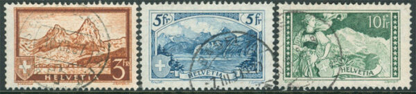 Schweiz - M  226-228 Landskap, vacker serie 3 kpl