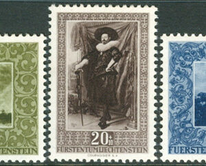Liechtenstein – M  301-303 Konst i Furstliga gallerian, fin serie 3 kpl **