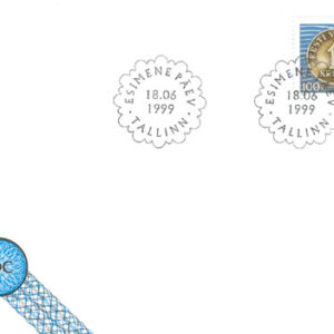Estland – FDC 1999-06-18 – Myntreformen 7 år, fint märke kpl