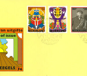 Nederländerna – FDC 1974-04-23 – Musik – Balett – Teater, vacker serie 4 kpl