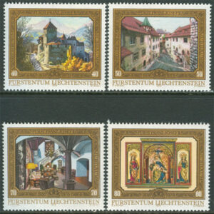 Liechtenstein – M  706-709 Franz Josef II regent i 40 år, serie 4 kpl **