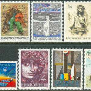 Österrike – Modern Konst, serie 9 olika **