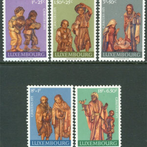 Luxemburg – M  836-840 Caritas 1971 – Krubba, fin serie 5 kpl **