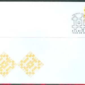 Litauen – FDC 1998-06-01 – Litauiskt Dubbel Kors, fint märke kpl