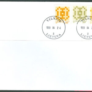 Litauen – FDC 1999-04-24 – Litauiskt Dubbel Kors, fin serie 3 kpl