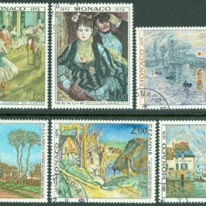 Monaco – M 1124-1129 Impressionismen 100 år, 6 kpl stpl