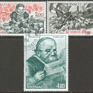 Monaco – M 1667-1669 Boken om Gargantua – Fartyg – Djur, 3 kpl stpl