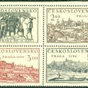 Tjeckoslovakien – M  630-633 Frim. Utställning Prag 1950, 4-Block kpl **