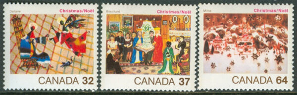 Kanada - M  939-941 Jul 1984 - Konst, vacker serie 3 kpl **