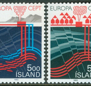 Island – F  635-636 Europa CEPT 1983 Storverk, 2 kpl **