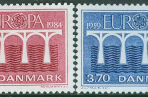 Danmark – F  832-833 Europa CEPT 1984 25 år, 2 kpl **