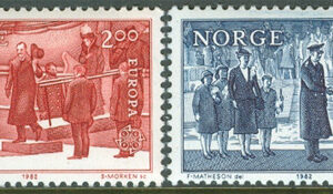 Norge – F  900-901 Europa CEPT 1982 Historia, 2 kpl **