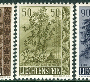 Liechtenstein – M  371-373 Träd & Buskar II, 3 kpl **