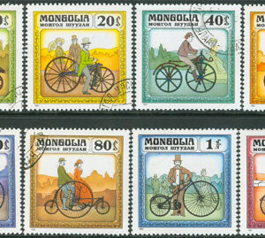 Mongoliet – M 1458-1465 Cykelns utveckling, 8 kpl stpl