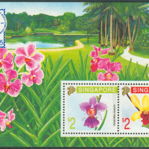 Singapore – M BL  25 Blommor – Orkidéer – Utställning, Block **