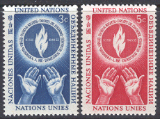 FN New York – M   25-26 Människorättsdagen 1953, 2 kpl**