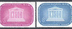FN New York – M   37-38 UNESCO, 2 kpl **