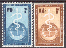 FN New York – M   49-50 Världshälsoorganisationen (WHO). 2 kpl **
