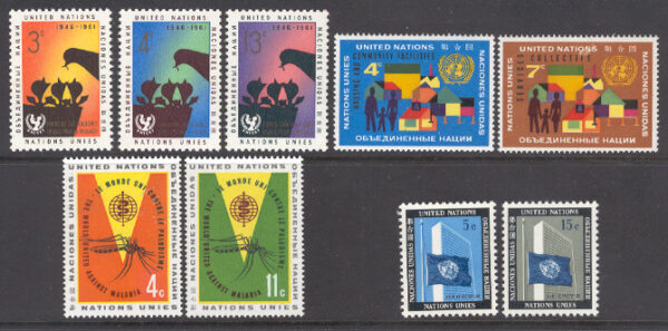 FN New York - M  111-119 4 kompletta postfriska serier**