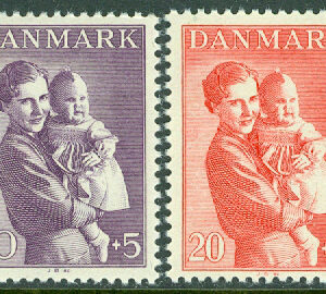 Danmark – F  292-293 Barnhjälp 1942 och 1943, 2 kpl **