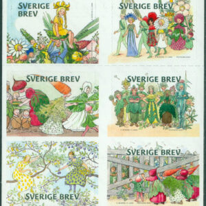 Häfte Elsa Beskows trädgård (10 märken Sverige brev)