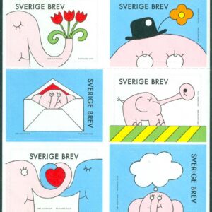 Häfte Hej hej (10 märken Sverige brev)