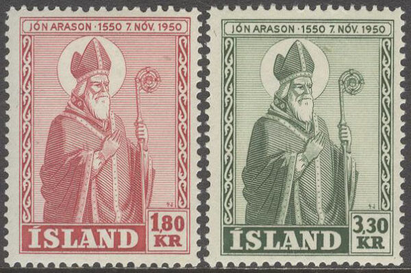 Island - F  307-308 Biskop Jón Arason, 2 kpl **