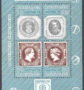 Danmark – F  605-608 (BL 1) Hafnia 76 Miniark I **