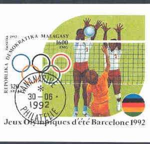 Madagaskar – M BL 191 OS i Barcelona 1992 Volleyboll, Block