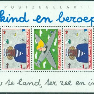 Nederländerna – M BL  30 Voor het Kind 1987 – Barn & yrken, block **