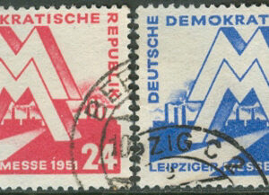 DDR – M  282-283 Vårmässa i Leipzig, vacker serie 2 kpl
