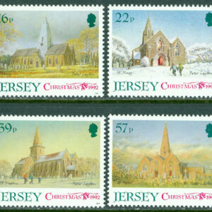 Jersey – M  591-594 Jul 1992 – Kyrkor III, 4 kpl **
