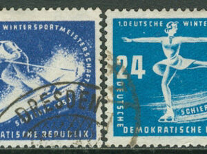 DDR – M  246-247 1:a Vintersportmästerskapen i DDR 1950, 2 kpl