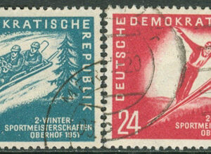 DDR – M  280-281 Vintersportmästerskapen 1951, serie 2 kpl
