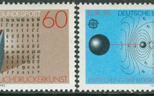Tyskland – M 1175-1176 Europa CEPT 1983 Storverk, serie 2 kpl **