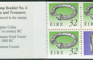 Irland – M  704 mfl Häfte 22 med Konstskatter 4 st Frimärken **