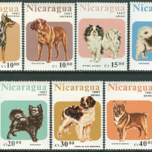 Nicaragua – M 2790-2796 Hundar bla Chihuahua, 7 kpl **