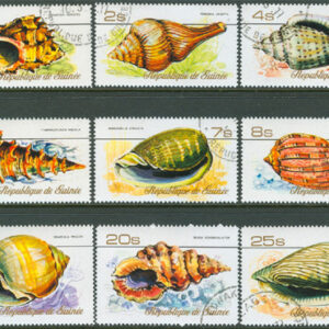 Guinea – M  767-775 Havssnäckor, 9 kpl stpl