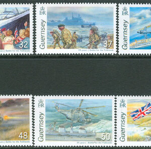Guernsey – M 1124-1129 Falklandskriget 25 år, 6 kpl **