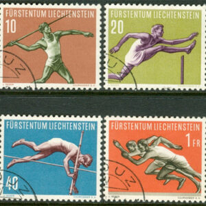 Liechtenstein – M  342-345 Sport – Friidrott, serie 4 kpl
