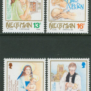 Isle of Man – M  417-420 Jul 1989 med bla Barn, 4 kpl **