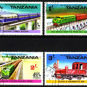 Tanzania – M   62-65 Tåg – Lok – Järnväg, serie 4 kpl