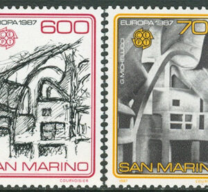 San Marino – M 1354-1355 Europa CEPT 1987 Arkitektur, serie 2 kpl **